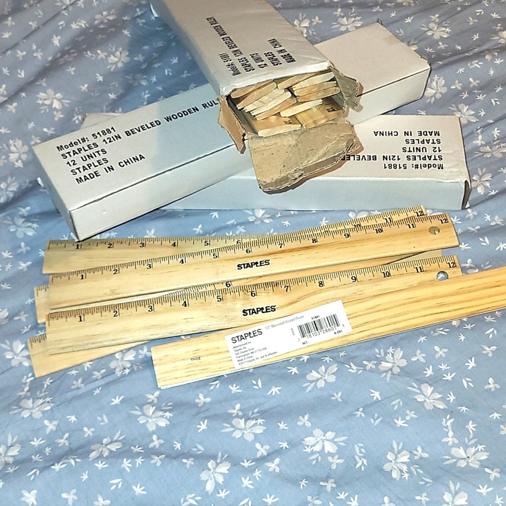 Staples rulers
